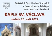 Otevření kaple sv. Václava 25.9.2022 - plakát